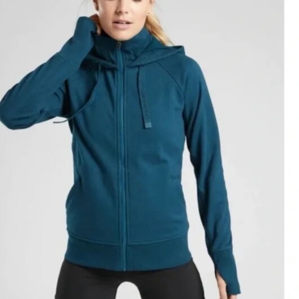 Athleta Zip Up Triumph Hoodie Sweatshirt.  Size Medium